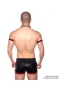 Prowler Red Leather Sport Shorts